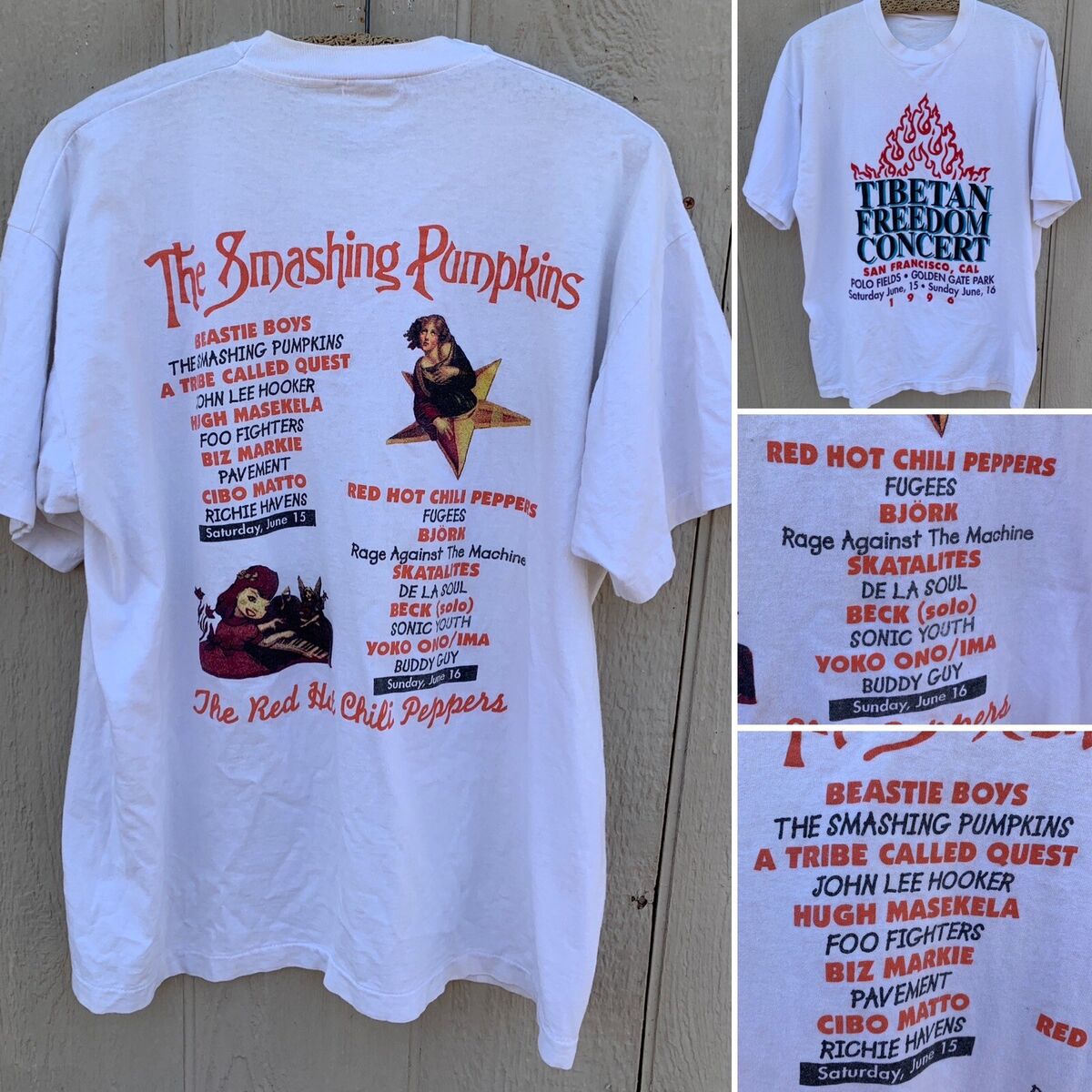 Vintage The Smashing Pumpkins Beastie Boys Tibetan Freedom Vintage The Smashing Pumpkins Beastie Boys Tibetan Freedom