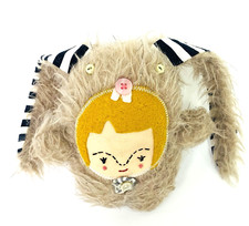 Vintage Scary Ugly Plush Doll Handmade Weird Toy OOAK Creepy Cute Stuffed Animal