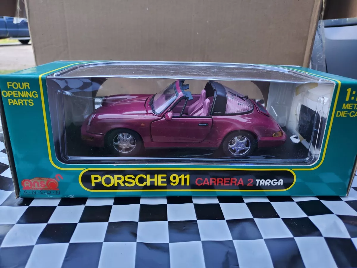 Anson Porsche 911 Carrera 2 Targa 1:18 Scale Diecast Model Car 30305-W