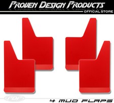 Gmc 15002500 Sierra Truck Denali 4x4 Mud Flaps Pdp Full Set Plain Red X4