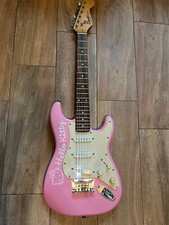 Hello Kitty Pink Squier Mini Guitar By Fender