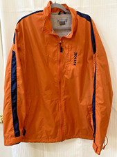 Nike Windbreaker Jacket Mens XL Orange Blue Lined Track Full Zip Lightweight