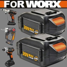 6.0 Ah 20V Max Lithium Battery For WORX WA3520 WA3575 WA3578 WA3525 WG155 WG160