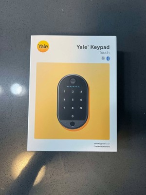 Yale Keypad Touch Fingerprint Door Lock  Keyless Entry - Matte Black