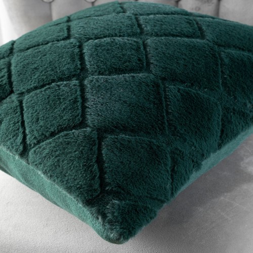 2 x Filled Cushions 43x43cm Or Throw 130x170cm Cosy Diamond Catherine Lansfield - Picture 21 of 52