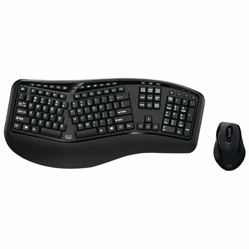 Adesso WKB-1500GB Tru-Form Media 1500 Wireless Ergonomic Keyboard & Laser Mouse - Image 4 of 4