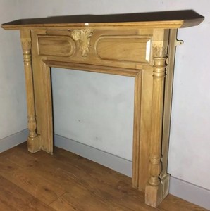 Antigue Late Victorian Large Carved Wooden Fire Surround Ebay