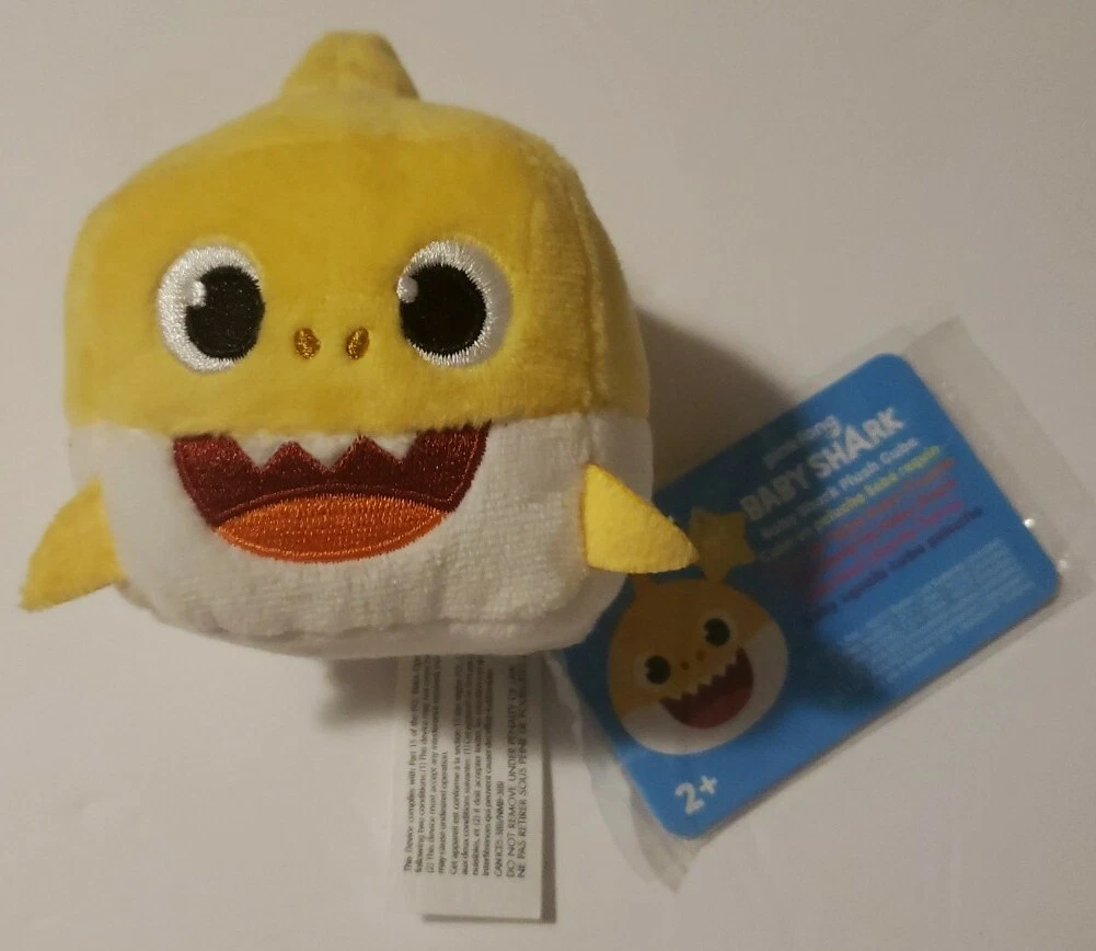 WowWee Pinkfong Shark Singing Plush Sound Cube Baby Shark ENGLISH Stuffed