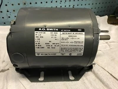A O Smith 1/4 HP 1725 RPM 48 FRAME BELT DRIVE TEAO USA