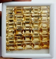 Natural Citrine Octagon Cut Loose Gemstone Lot 48 Pcs 8x10 MM 148 CT