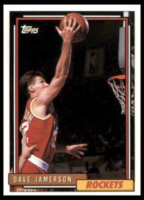1992 Topps #179 Dave Jamerson Houston Rockets