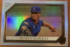 2021 Topps Gallery Brailyn Marquez RC Rainbow Foil SP/Base #13 Cubs LOT OF 2