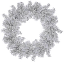 18'' Tinsel Christmas Wreath Hand-Made Artificial PVC Winter Holiday Door Wall