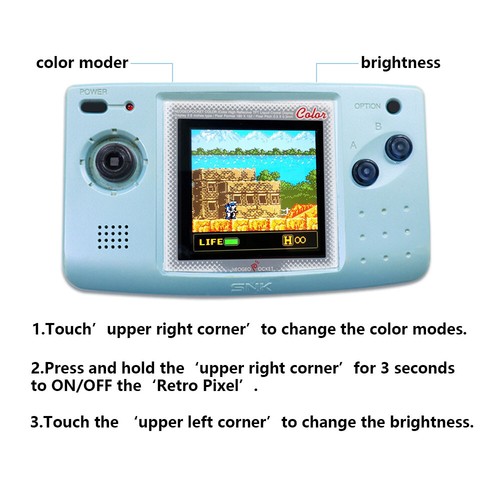 Retro Pixel IPS Backlight LCD Screen For NEO GEO Pocket Color NGPC Slim Console - Picture 3 of 7