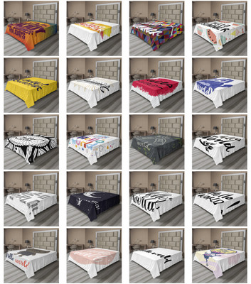 Ambesonne Engraving Flat Sheet Top Sheet Decorative Bedding 6 Sizes