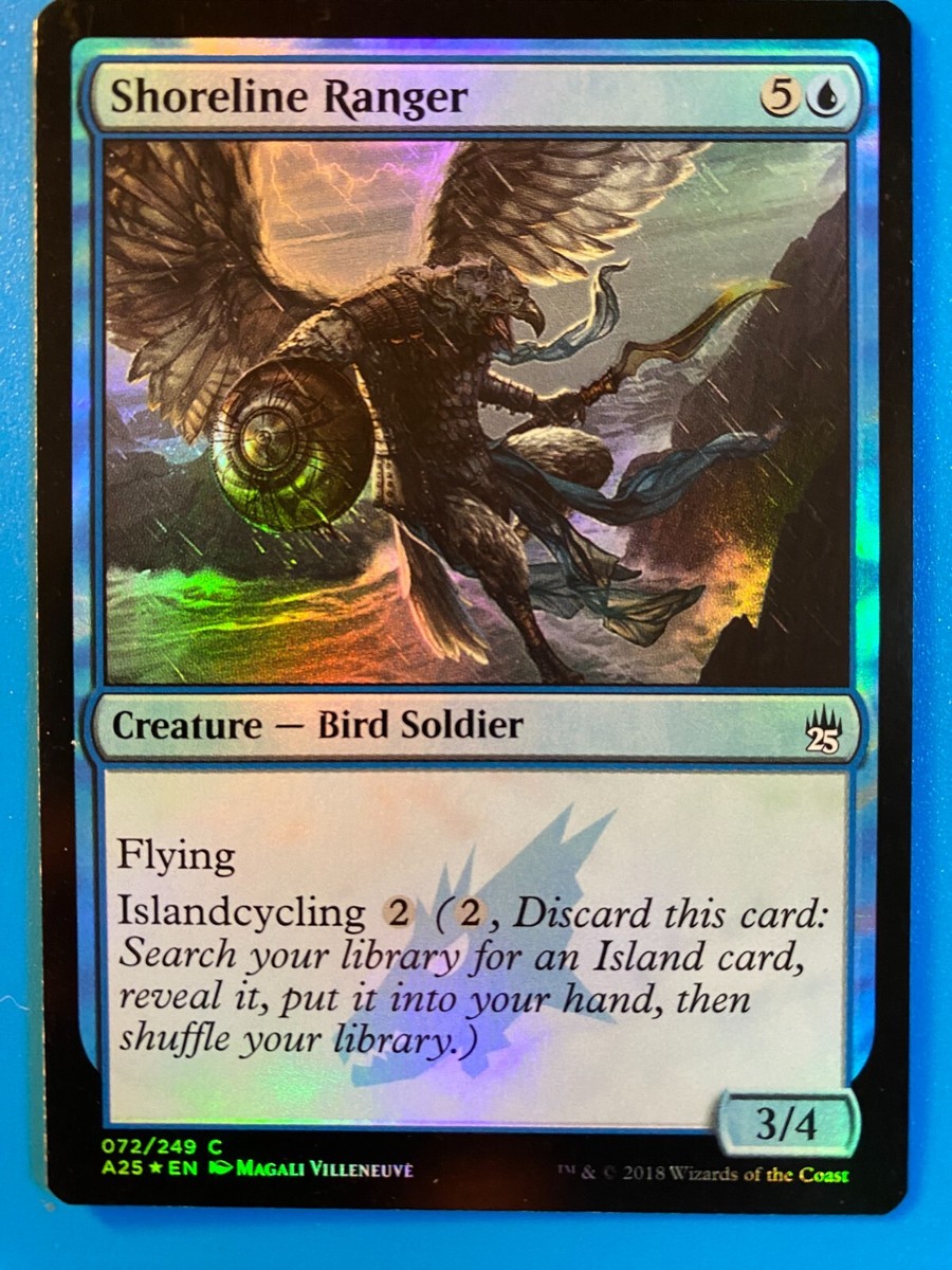 MTG 1x FOIL Shoreline Ranger Masters 25 M25 Pauper Magic the Gathering x1 NM