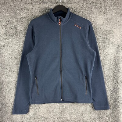Zhik Herren Polartec Full Zip Fleece Medium Navy Taschen Segeln Wandern Outdoor