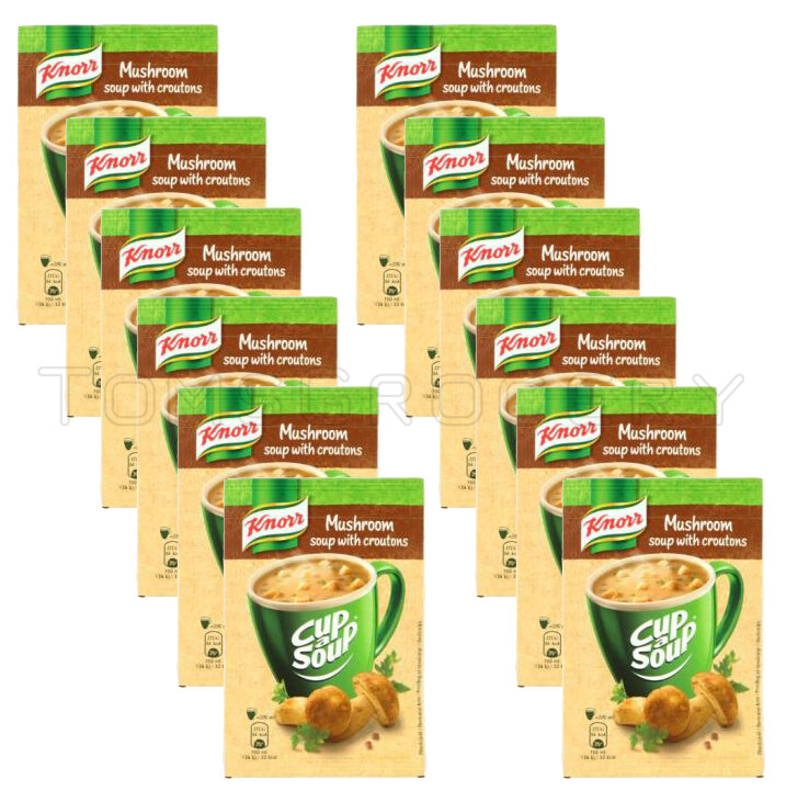 Sopa Boletus Instantánea 12 KNORR con Croutons Seta del Bosque