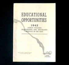 1942 Educational Opportunities Catalog NY NJ PA College Courses Vintage Brochure