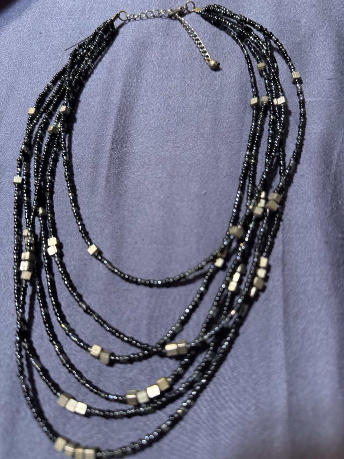 Multi Colors Changes layered beaded Necklace real… - image 4