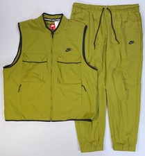Men's Nike Tech FZ0758  FZ0748 Loose Fit Repel Zip Vest Pants Set NEW