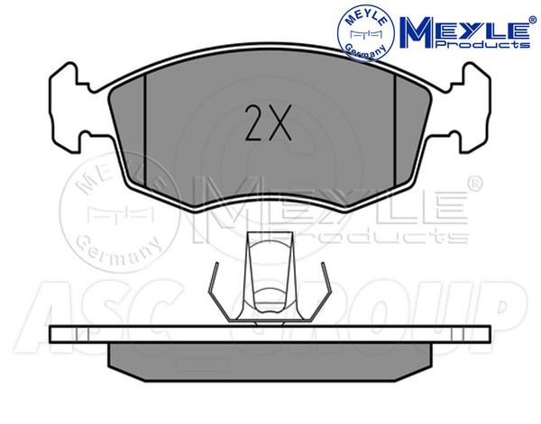 Meyle Bremsbelagsatz, Vorderachse Mit Anti Quietsch Platte 025 235 5218-image