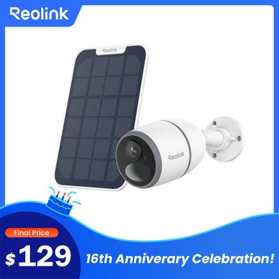 Reolink GO Plus 4MP 4G LTE Network Mobile Security Camera Battery Solar Powered