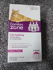 Comfort Zone Cat Calming Diffuser Refills, 3 Pack