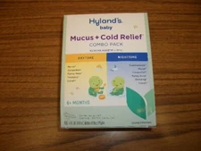 Hyland's Naturals Baby MUCUS  + COLD RELIEF  Combo Pack 4 fl oz each-Exp 10/2026
