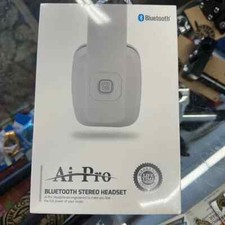 Ai Pro 200 Plus Bluetooth Stereo Foldable Headset Headphones Sealed- White