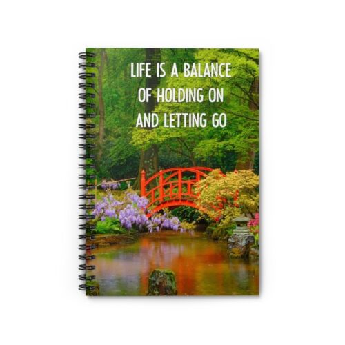 Life Is A Balance | Zen Spiral Journal Notebook - Afbeelding 1 van 3