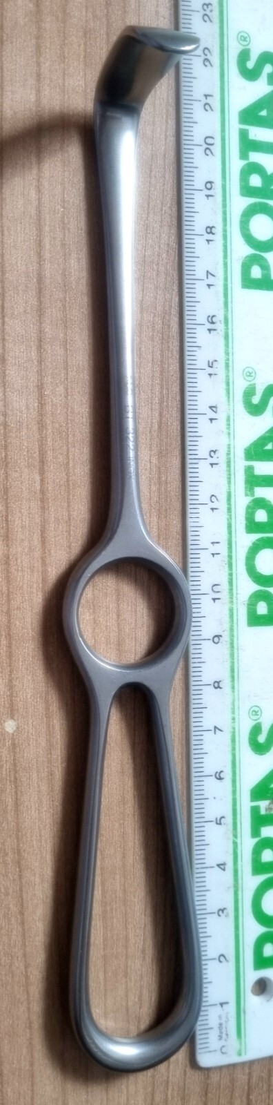 Wundhaken Aesc.BT322 Langenbeck, Tiefe:Breite:Länge 33x14x210mm, gebr., Privatv.