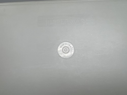 Contenedor guardián de carne vintage Tupperware 794 Bacon Deli blanco/transparente con tapa - Imagen 5 de 5