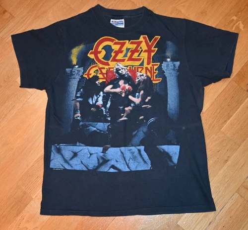 OZZY OSBOURNE Rare 80's Euro Tour concert tee shi 1980s vintage concert t-shirt, vintage, single stitch, B+ condition