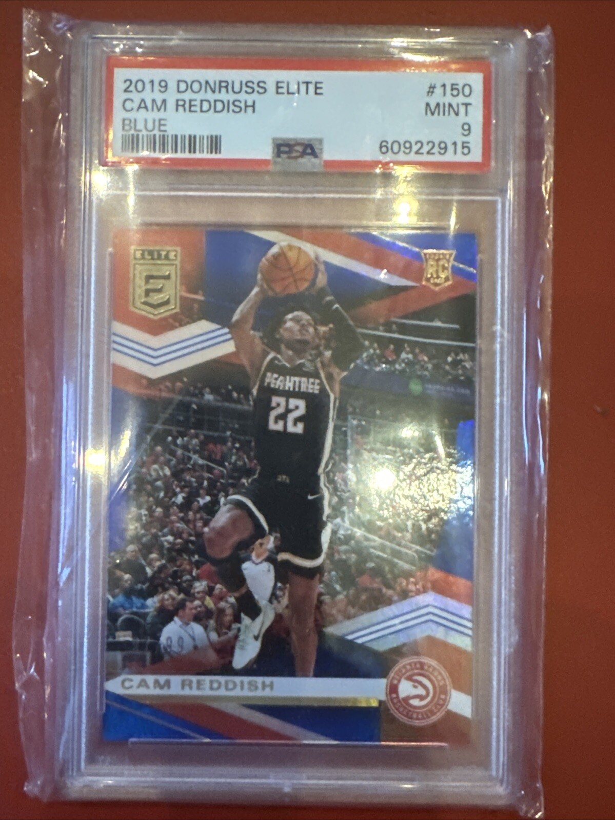 2019-20 Donruss Elite Rookies Blue /99 Cam Reddish #150 Rookie RC PSA Mint 9