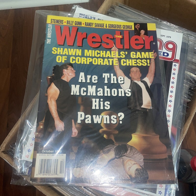 The Wrestler Magazine October 1999 Wrestling Shawn Michaels Vince Shane McMahon