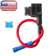 15A Low Profile Mini APS Blade Fuse Holder Car Add a Circuit Fuse Adapter-5-20x