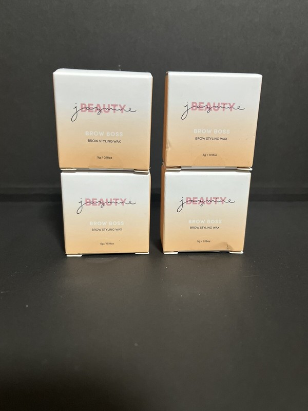 4 x 5g Jazmine Beauty Brow Boss Styling Wax TRAVEL SIZE NEW WITH BOX Sealed