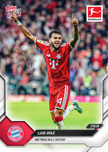Luis Díaz - 2026-27 Bundesliga Topps NOW® - Card 33 - PR: 638