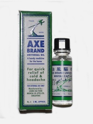 Axe Brand Universal Oil | Quick Fast Relief Cold and Headache 3ml-Free Shipping