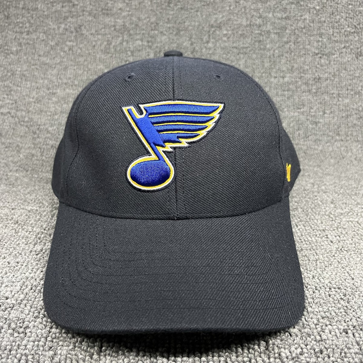 St. Louis Blues '47 Brand MVP NHL Adjustable Hat Black Hook & Loop Cap NEW