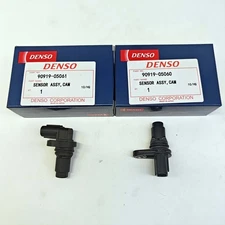 2Pcs Denso 90919-05060+90919-05061 L+H Camshaft Position Sensor For Lexus Toyota