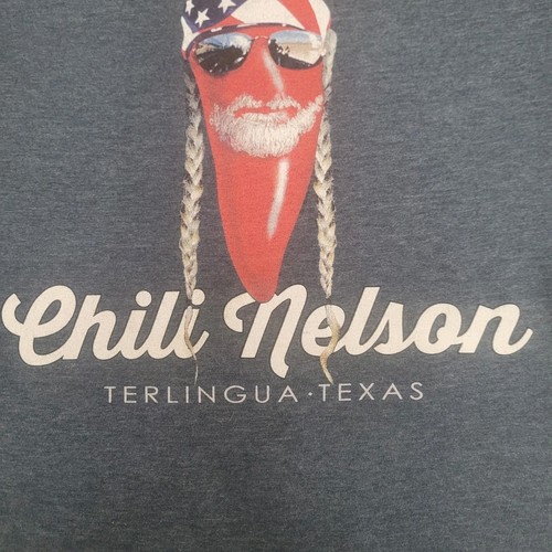 The Duck Company Terlingua-TX. SM. "Chili Nelson "  T-Shirt  Chili Pepper