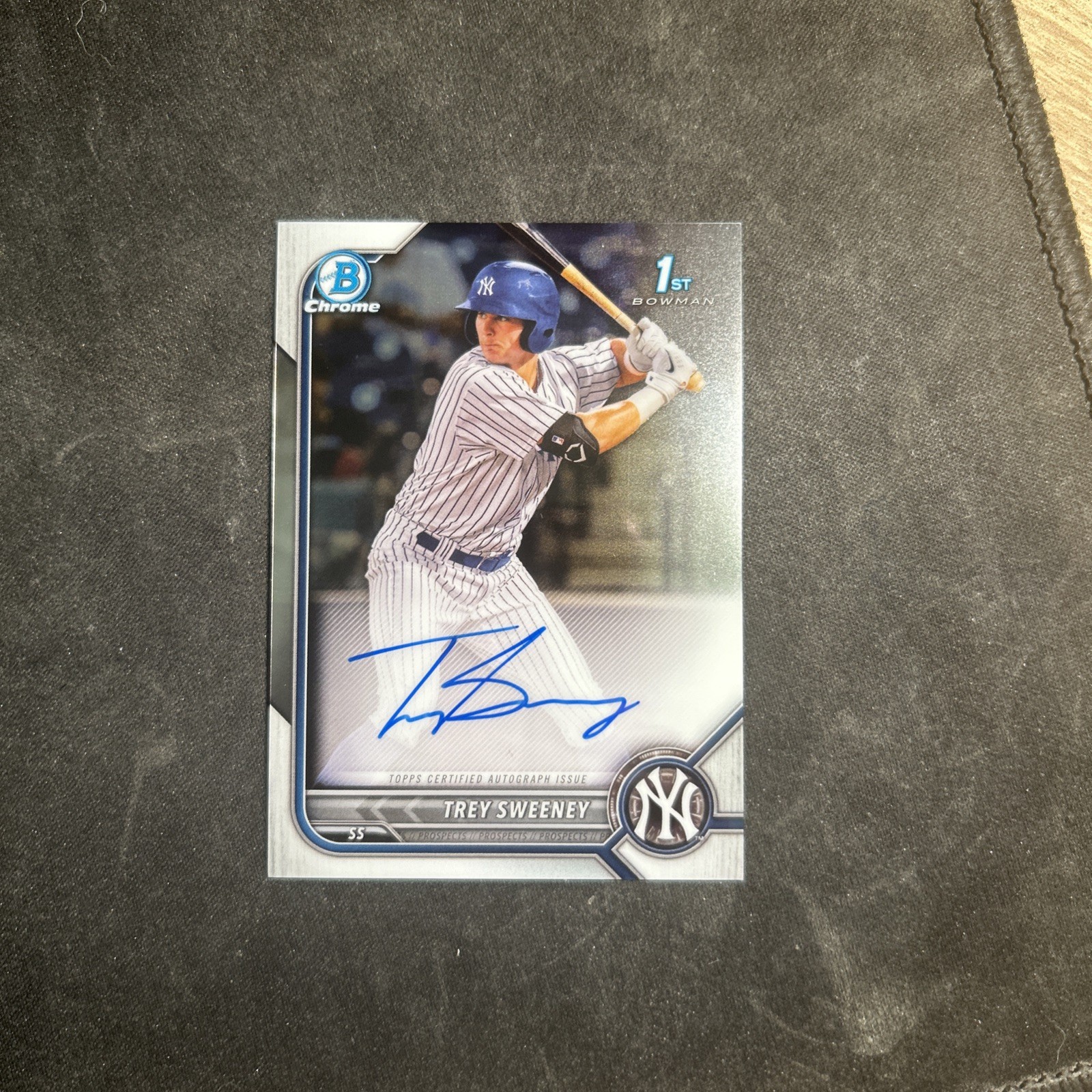 2022 Bowman Chrome Trey Sweeney CPA-TS 1st Auto Yankees