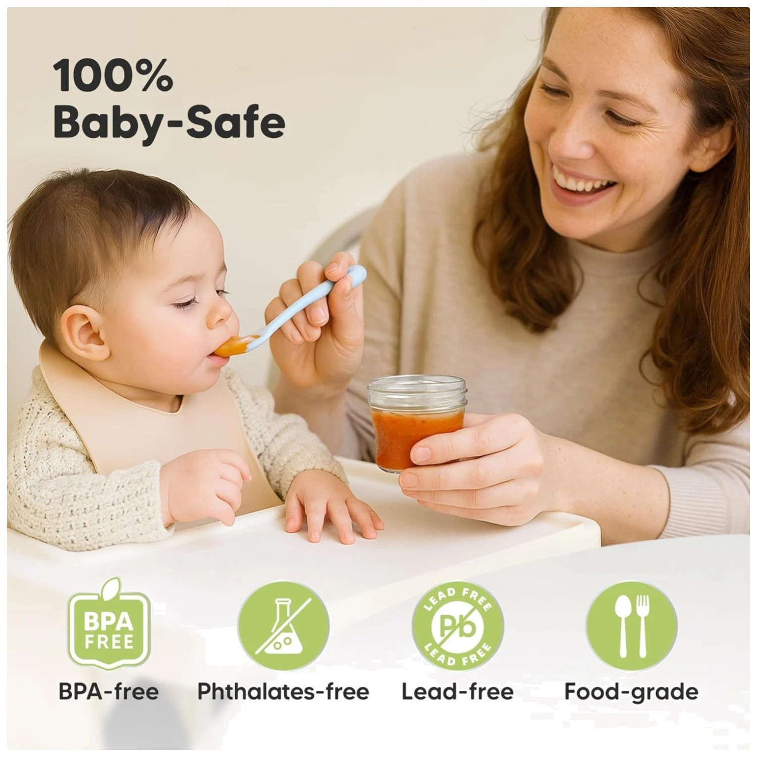 Durable Baby Food Containers with Silicone Seal
Opens in a new window or tab