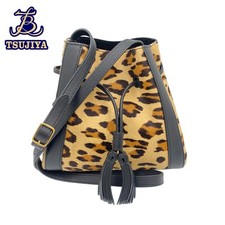 Borsa a tracolla Mulberry Mini Millie Leopard nera autentica dal Giappone