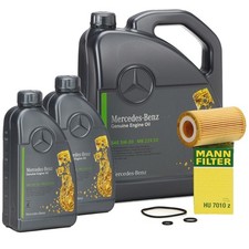 7L ORIGINAL Mercedes 5W-30 MB 229.52 + MANN Ölfilter A-/B-/C-/E-/S-KLASSE OM651