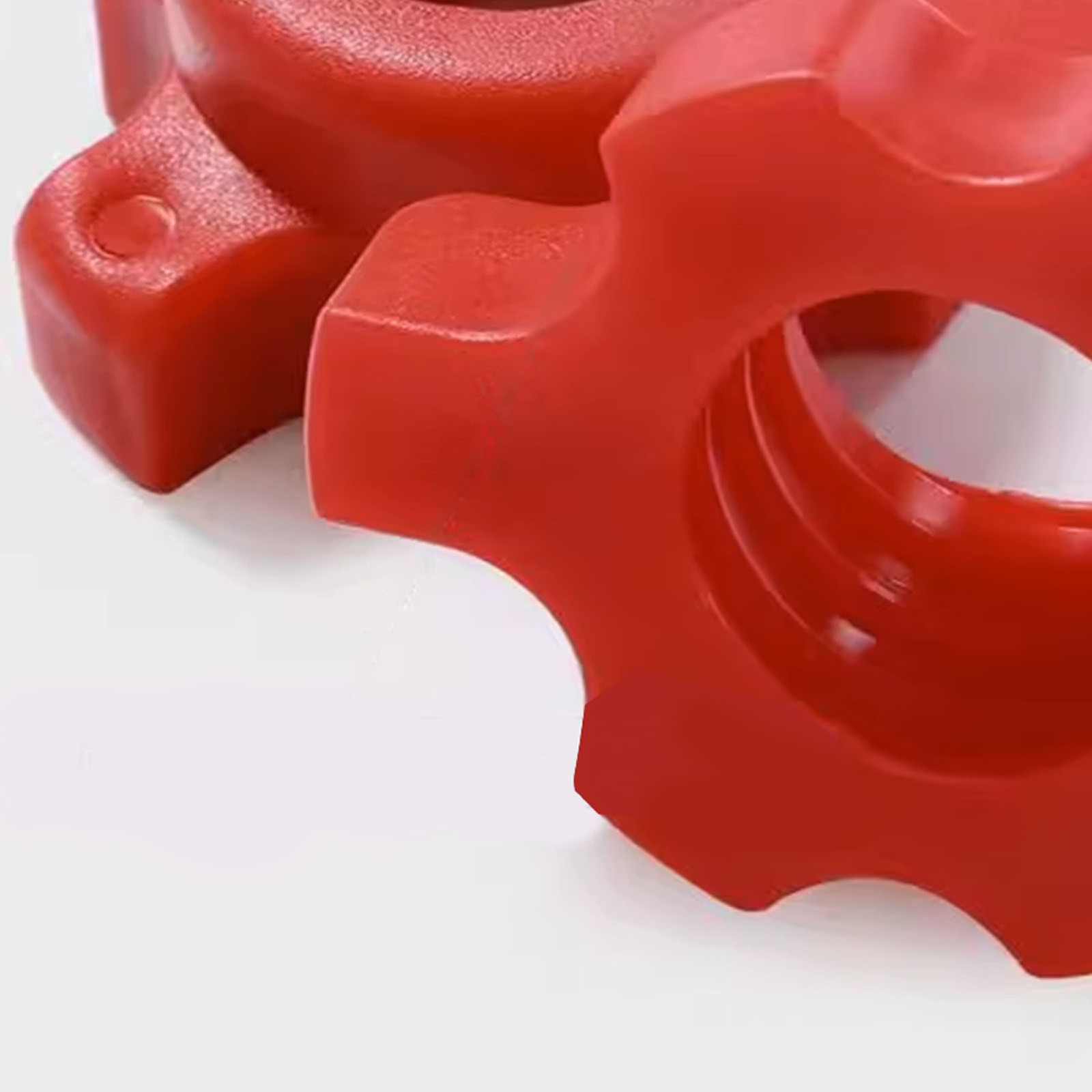 :2PCS Antiip Dumbbell Nuts Red Spinlock Collar For Intense Workouts