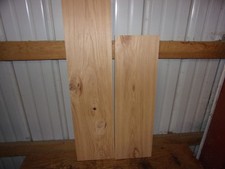 2 PC RUSTIC HICKORY LUMBER WOOD KILN DRIED BOARDS 3/4" THICK LOT F253F END MATCH
