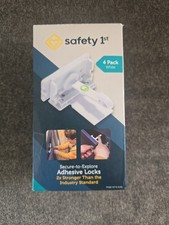 4-pack of Safety 1st Secure-to-Explore Adhesive Locks in white.